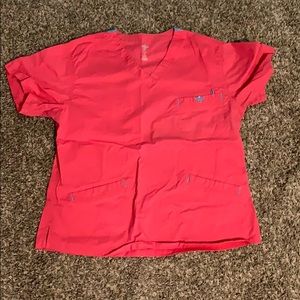 Med Couture Pink Scrub Top